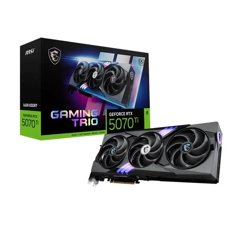 MSI GEFORCE RTX5070TI 16G GAMING TRIO OC PLUS 16GB GDDR7 256BIT 1XHDMI 3XDP EKRAN KARTI