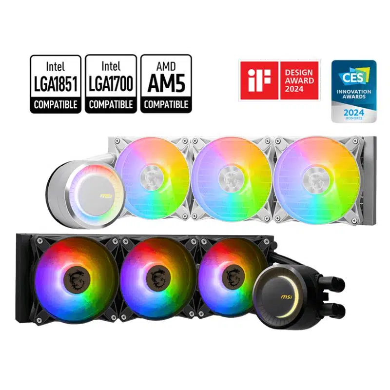 Msı Mag Corelıquıd E360 Whıte 360Mm Argb Sıvı İşlemci Soğutucu (Lga 1150/1151/1155/1156/1200/1700/Am5 Uyumlu)