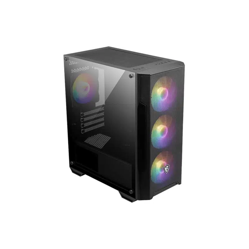 Msı Mag Forge M100A Akrilik Yan Panel 3X120Mm 1X120Mm Argb Fan Psu Yok Matx Gamıng Kasa