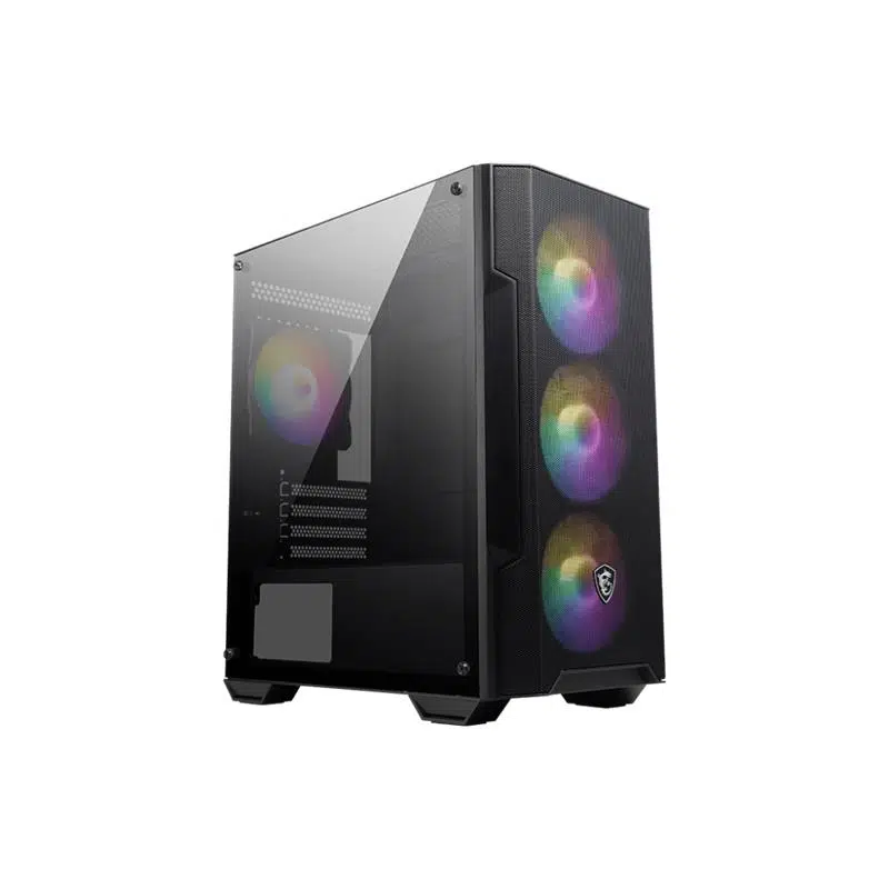 Msı Mag Forge M100A Akrilik Yan Panel 3X120Mm 1X120Mm Argb Fan Psu Yok Matx Gamıng Kasa