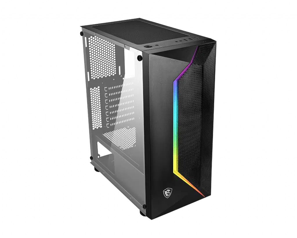 MSI MAG VAMPIRIC 100L TEMPERLI CAM 1X120MM PSU YOK GAMING SİYAH KASA