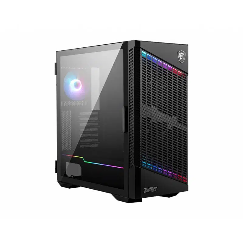 Msı Mpg Velox 100P Aırflow Temperli Cam Argb Fan Psu Yok Matx Gamıng Kasa