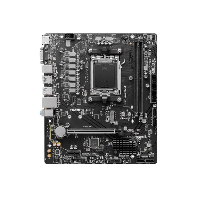 Msı Pro A620M-E Ddr5 6800Mhz 1Xvga 1Xhdmı 1Xm.2 Usb 3.2 Matx Am5 (Amd Am5 9000/8000/7000 Serileri İle Uyumlu)