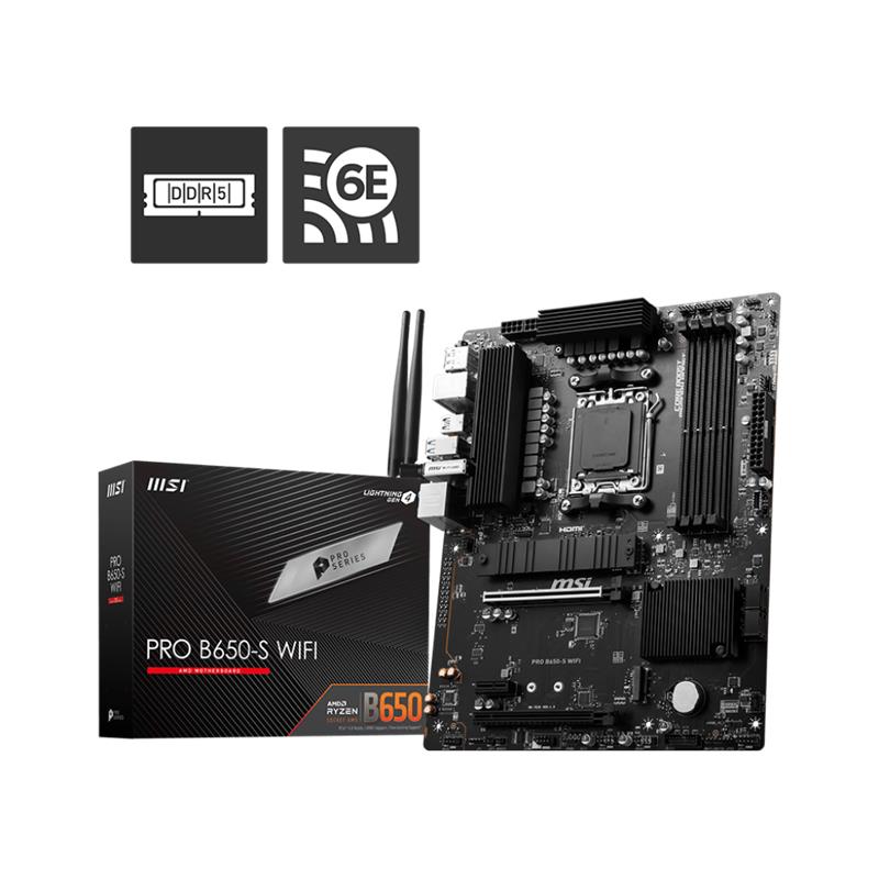 Msı Pro B650-S Wıfı Ddr5 7200Mhz 1Xhdmı 1Xdp Usb 3.2 M.2 Atx Am5 (Amd Am5 9000/8000/7000 Serileri İle Uyumlu)