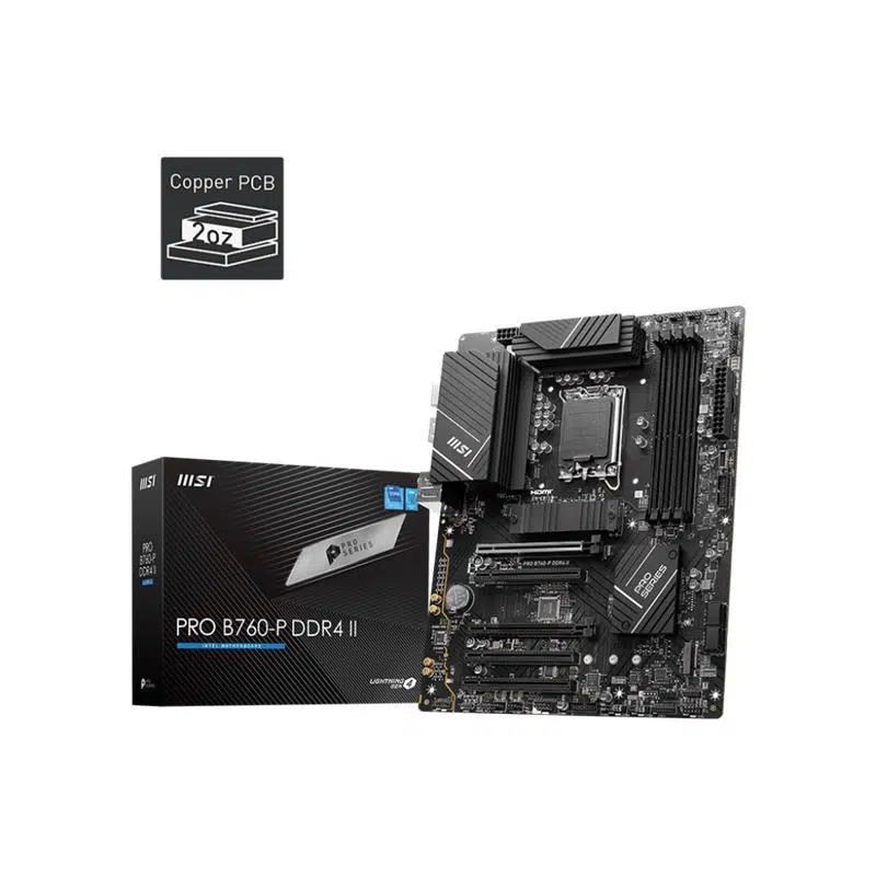 Msı Pro B760-P Ddr4 Iı 5333Mhz 1Xhdmı 1Xdp 2Xm.2 Usb 3.2 Atx 1700P (12. / 13. Ve 14. Nesil İşlemci Uyumlu)