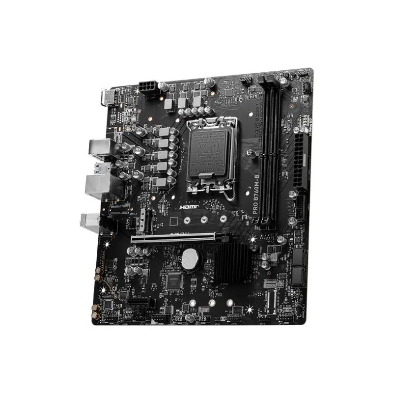 Msı Pro B760M-B Ddr4 6400Mhz 1Xhdmı 1Xm.2 Usb 3.2 Matx 1700P (12. / 13. Ve 14. Nesil İşlemci Uyumlu)