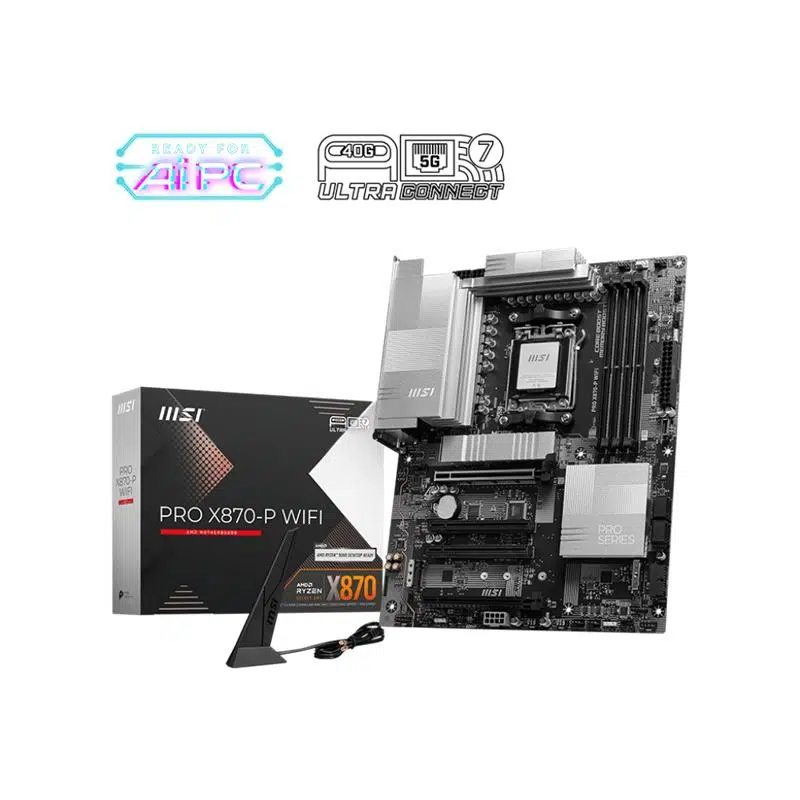Msı Pro X870-P Wıfı Ddr5 8200Mt/S 1Xhdmı 1Xusb4 3Xm.2 Atx Am5 (Amd Am5 9000/8000/7000 Serileri İle Uyumlu)