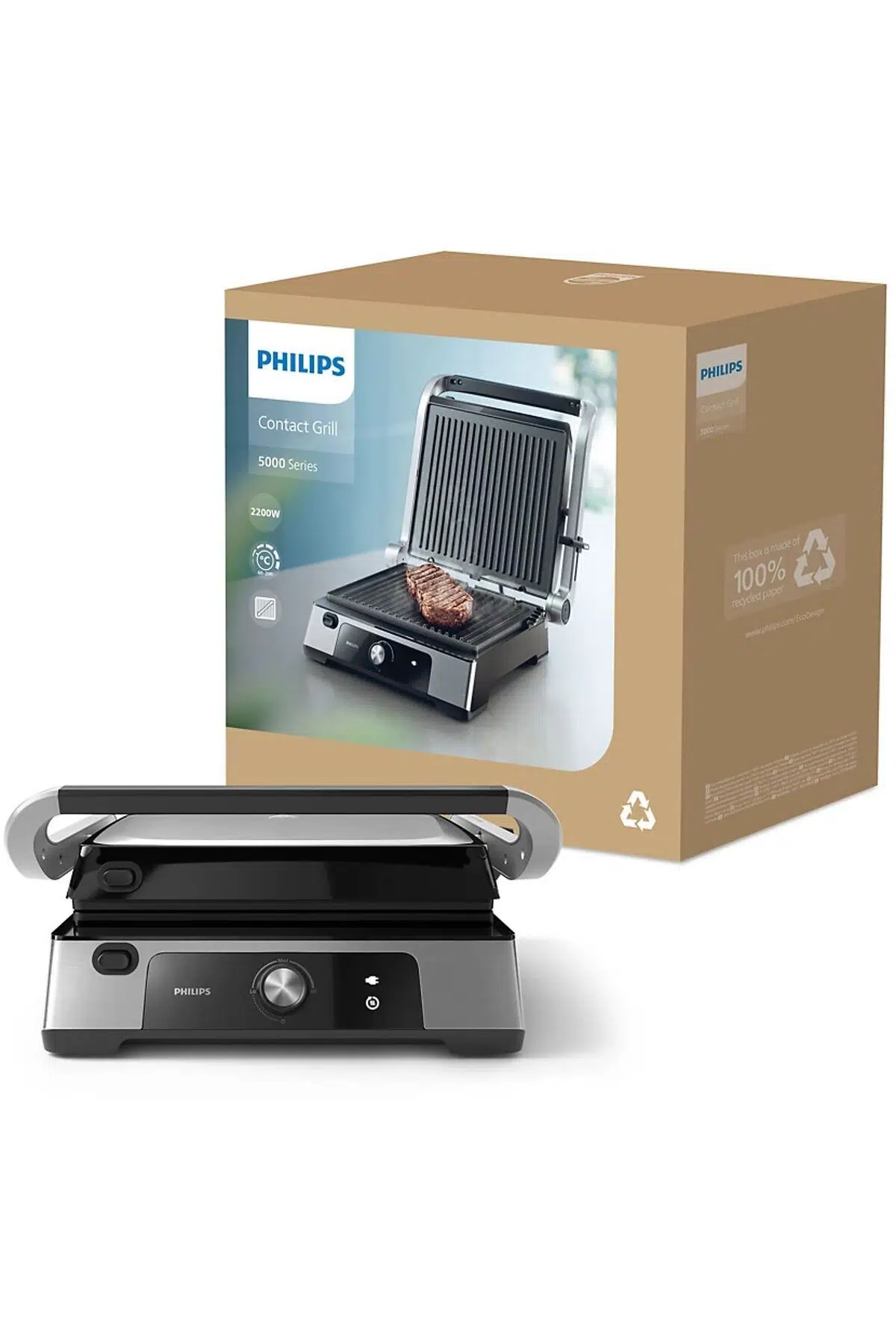 Philips 5000 Serisi Contact Grill 2200 W Tost Makinesi HD6301/90 