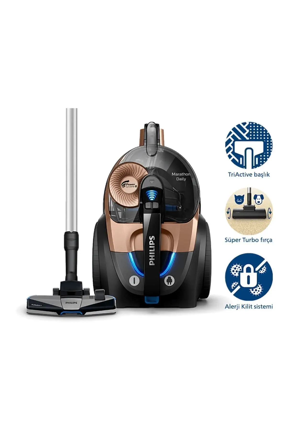 Philips Marathon Daily 900 W Toz Torbasız Süpürge XB7151/07