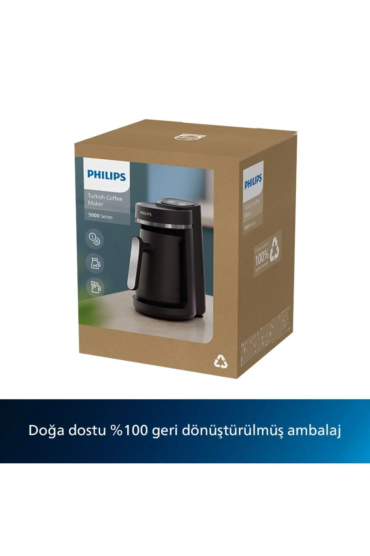 Philips Series 5000 Inox Türk Kahve Makinesi HDA150/61