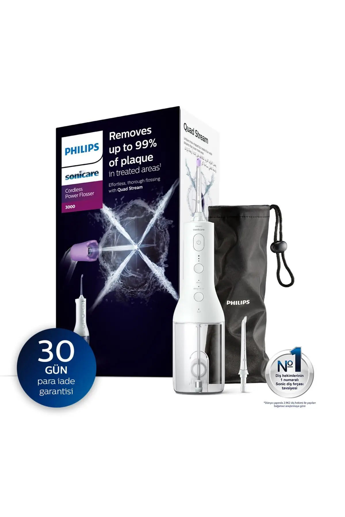 Philips Sonicare 3000 Cordless Power Flosser Ağız Duşu HX3826/31