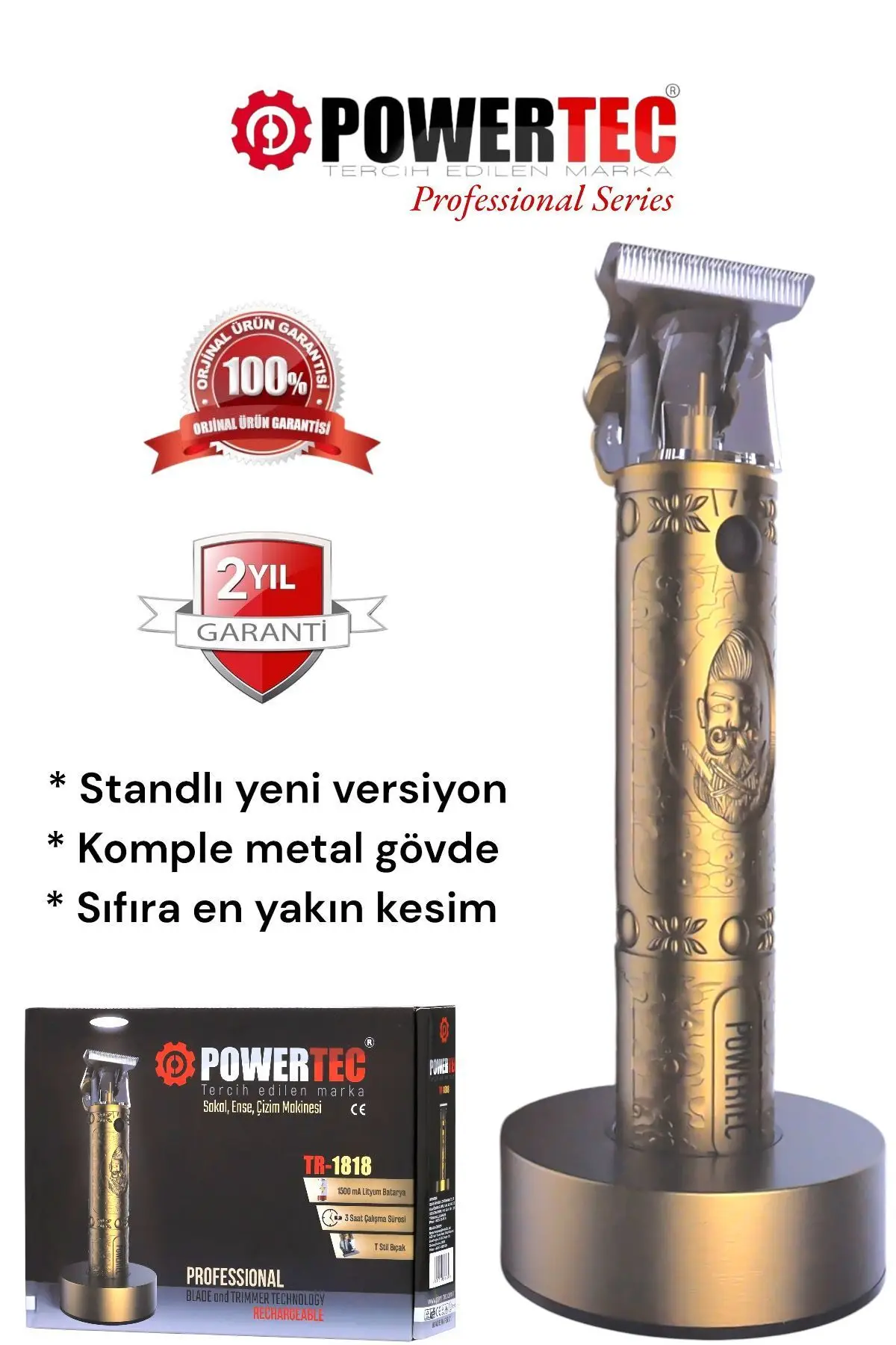 Powertec Ense Sakal Kesme Makinesi TR-1818 