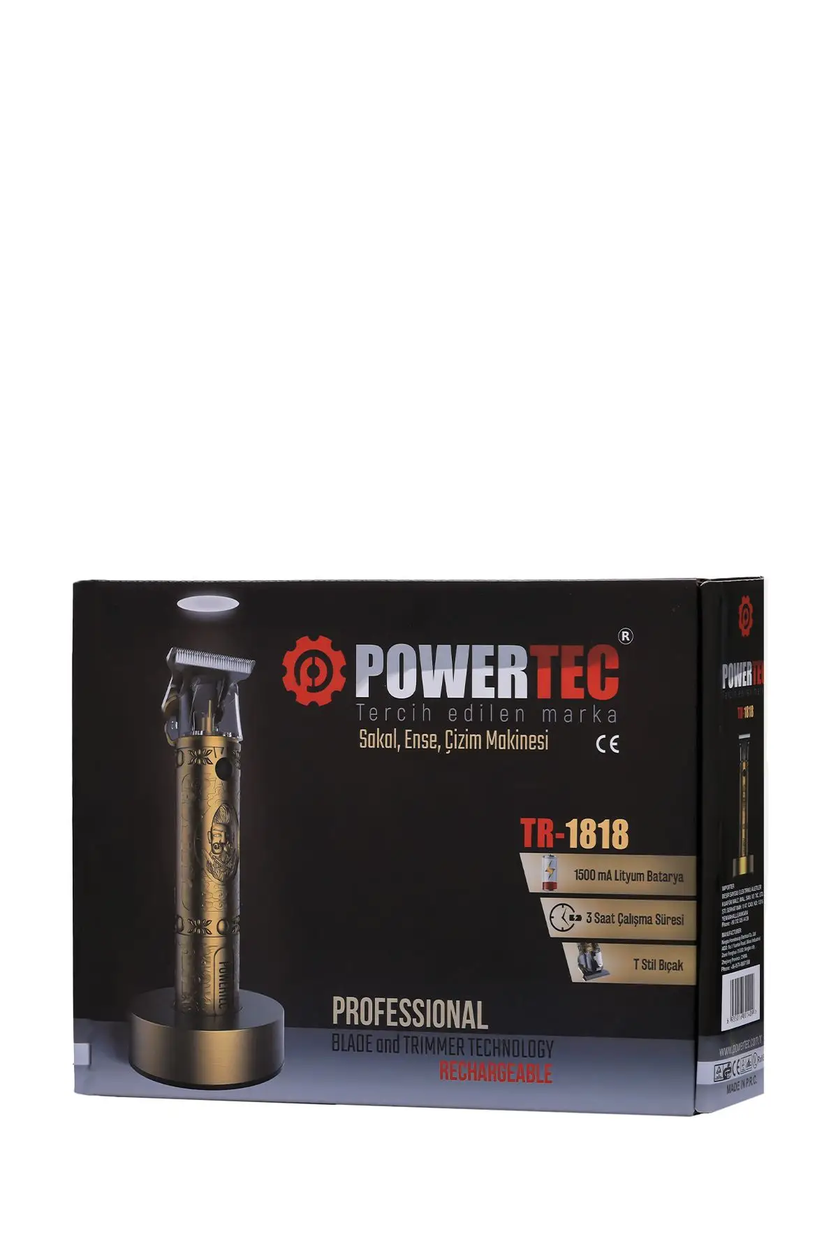 Powertec Ense Sakal Kesme Makinesi TR-1818 