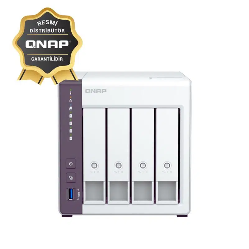 Qnap Ts-433-4Gb Ram 4 Hdd Yuvalı Tower Nas (Resmi Distribütör Garantili)