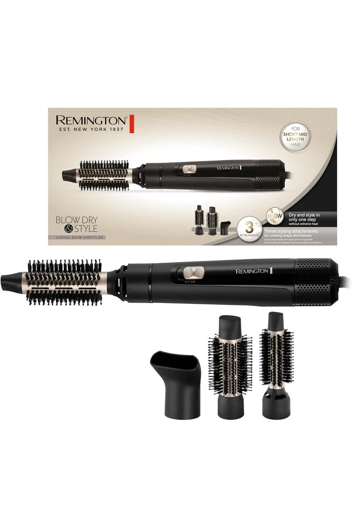 Remington Blow Dry and Style 800 W Saç Şekillendirme Seti AS7300 