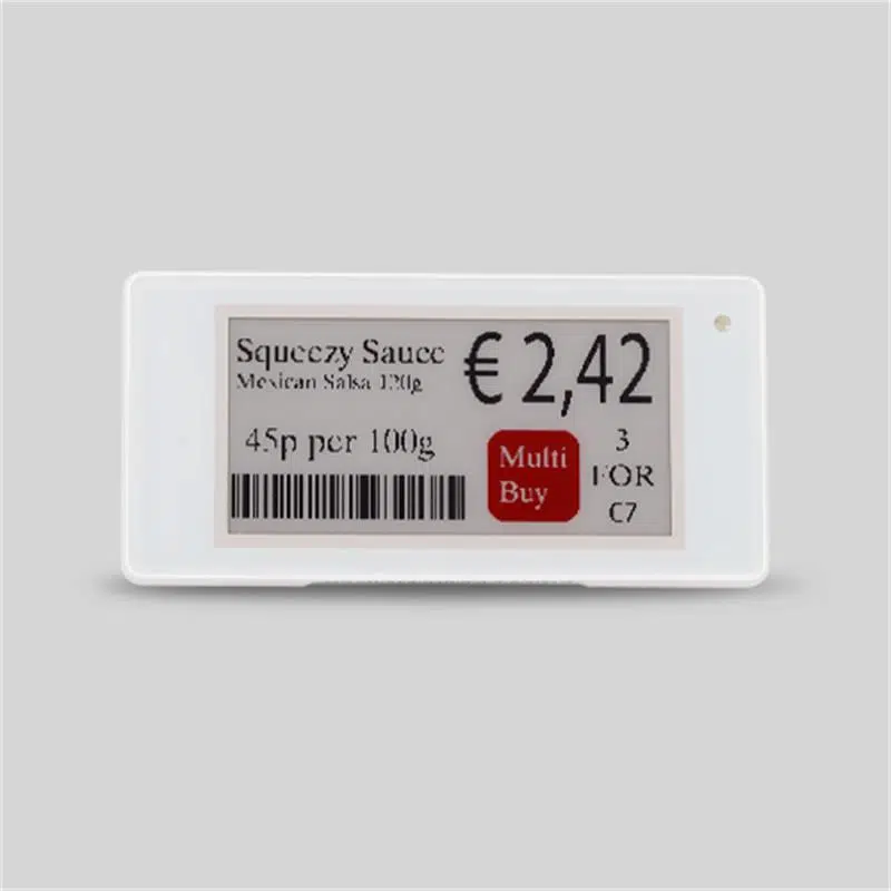 RF 2.13 3 RENKLİ ELEKTRONİK RAF ETİKETİ BEYAZ