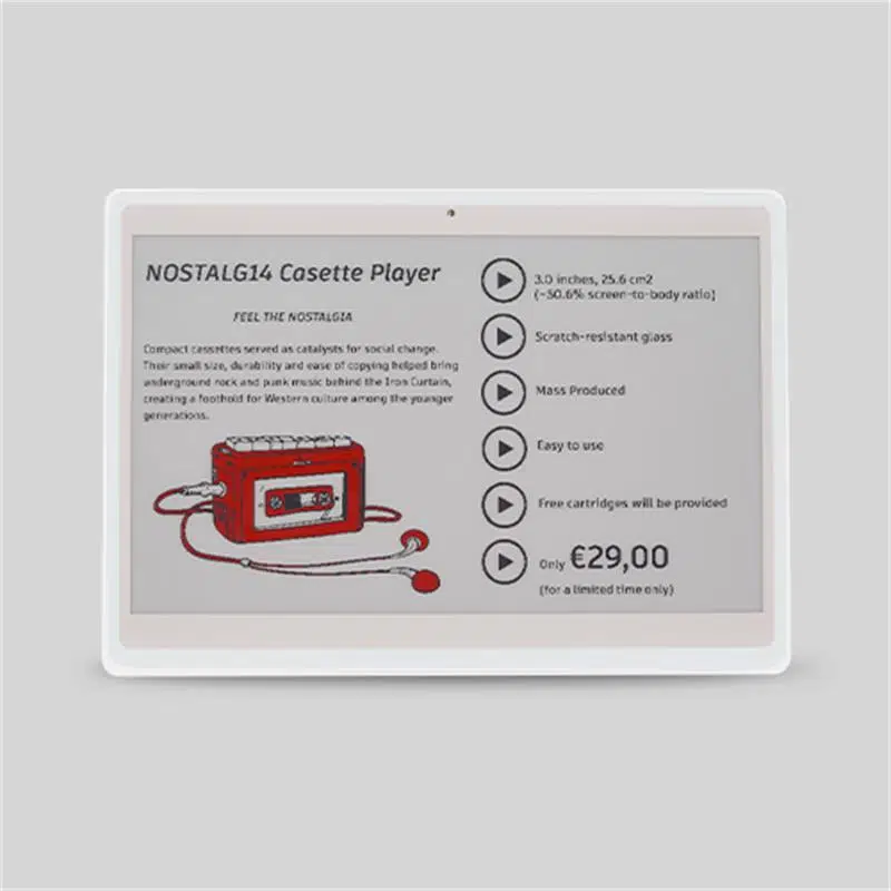 RF 7.50 3 RENKLİ ELEKTRONİK RAF ETİKETİ BEYAZ