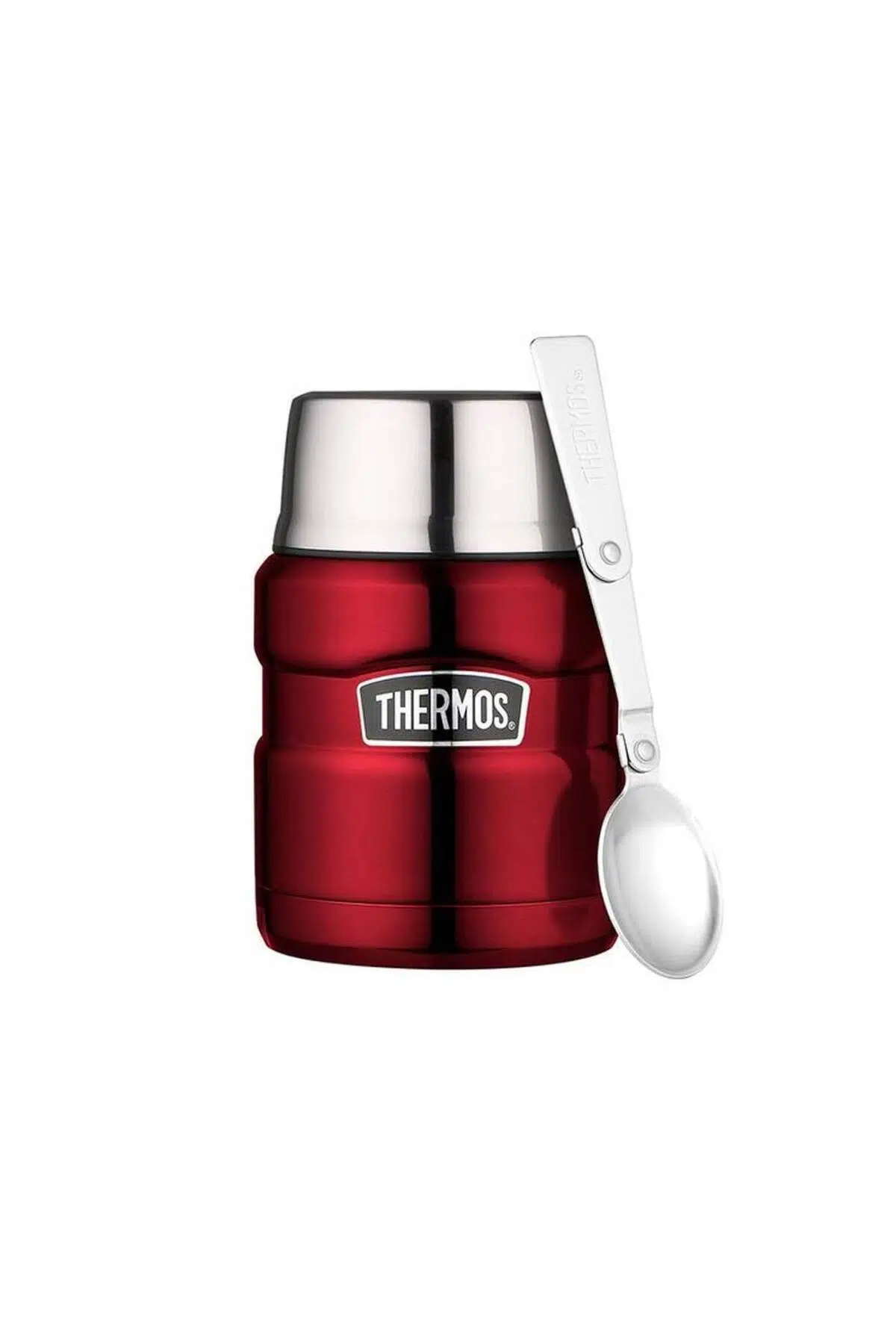 Thermos Stainless King Kırmızı 470 ml Çelik Yemek Termosu SK3000