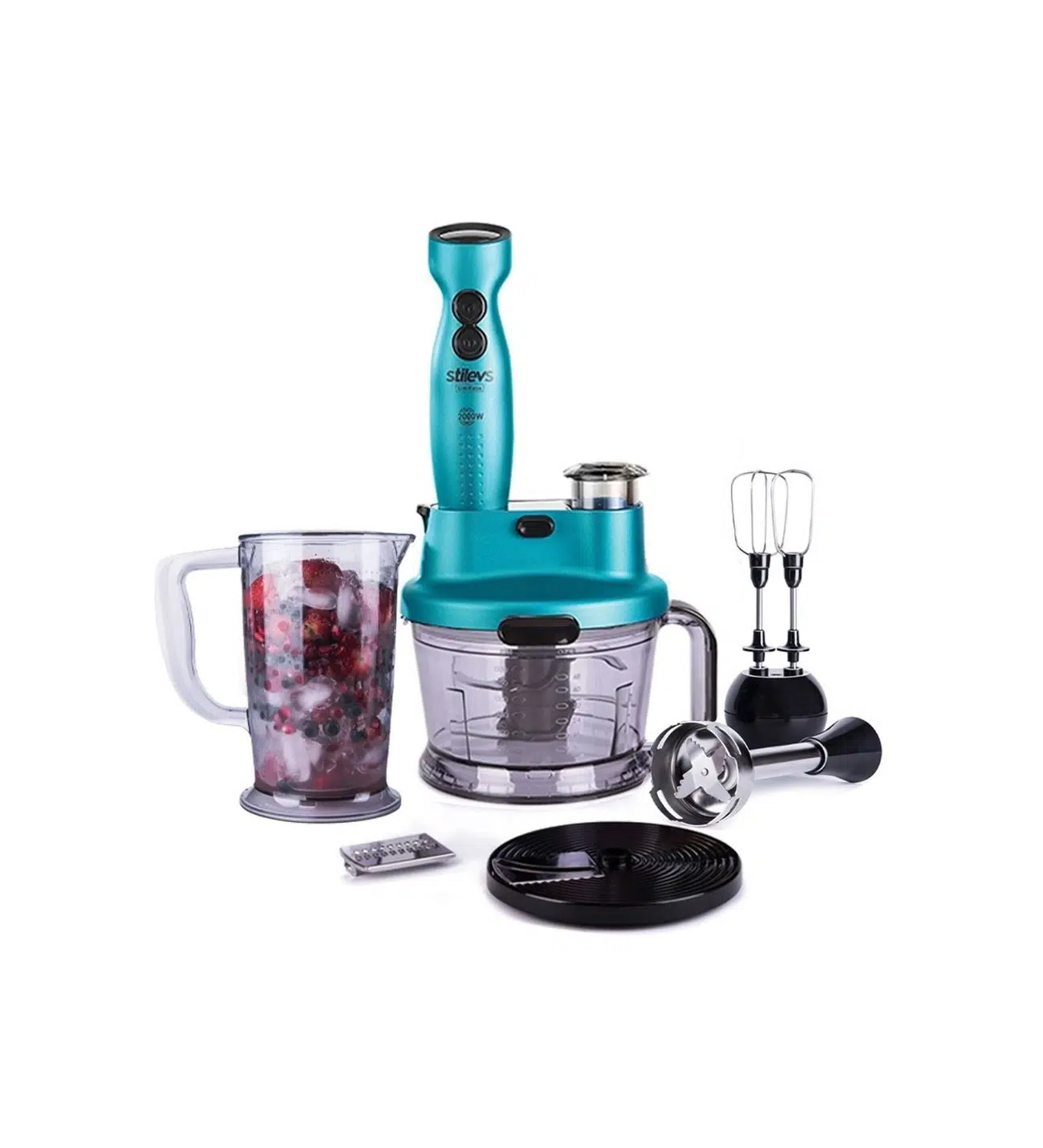 Stilevs Limitless Sedefli Mavi 2000 W Blender Seti (OUTLET)