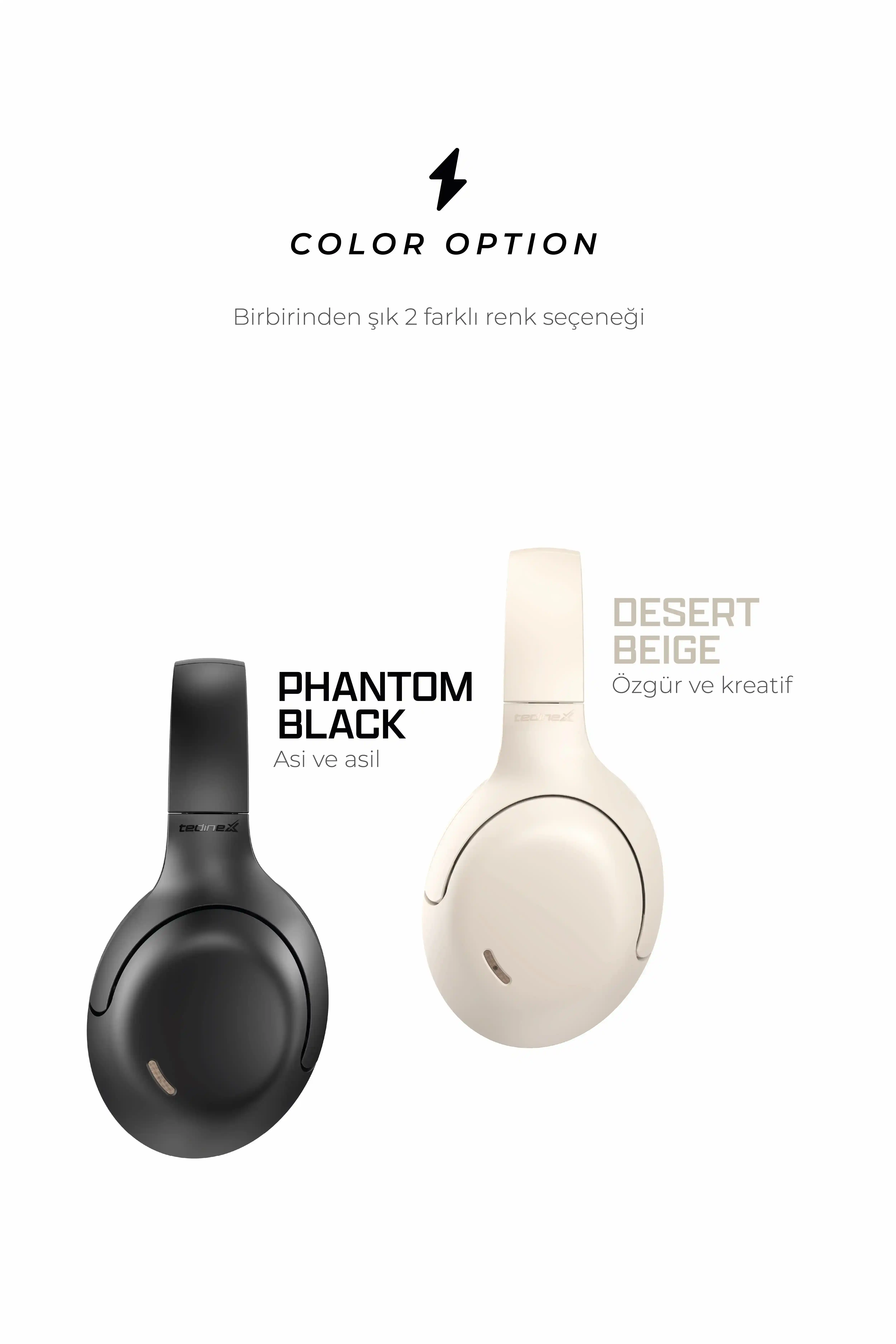 Tedinex VIPER TX20 Kulak Üstü Bluetooth Kulaklık- Desert Beige