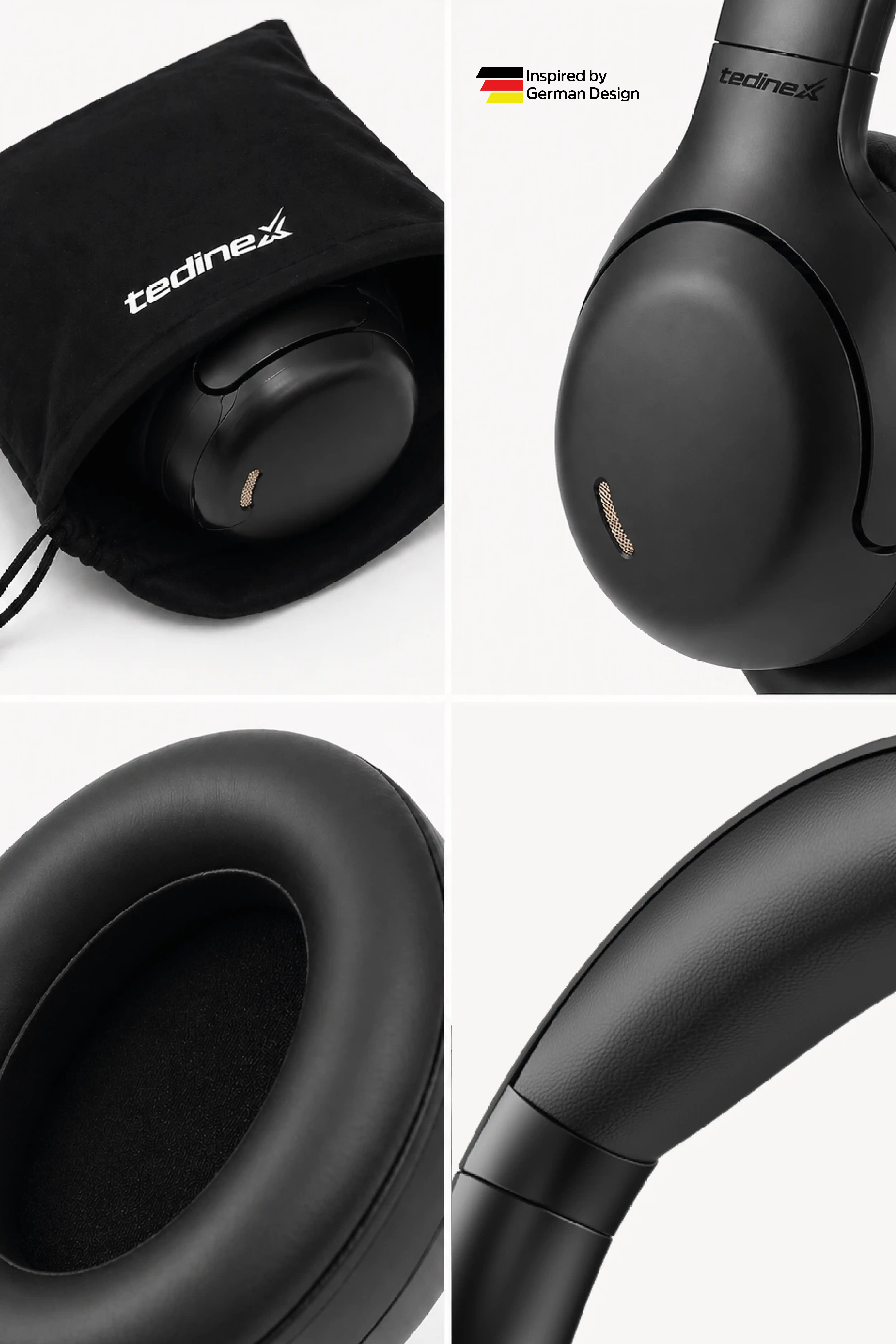 Tedinex VIPER TX20 Kulak Üstü Bluetooth Kulaklık- Phantom Black