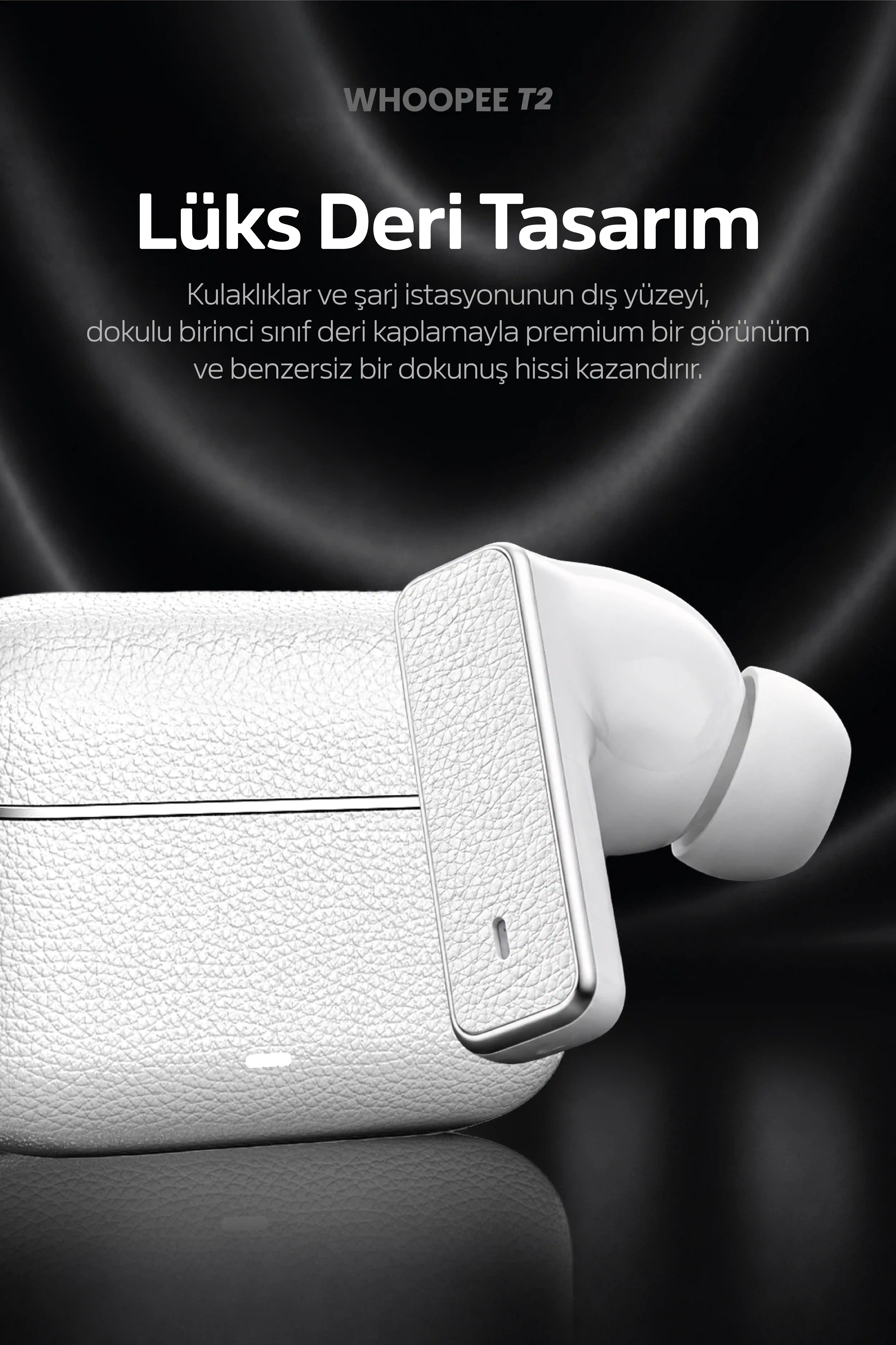 Tedinex WHOOPEE T2 Kulak İçi Bluetooth Kulaklık- Mist White