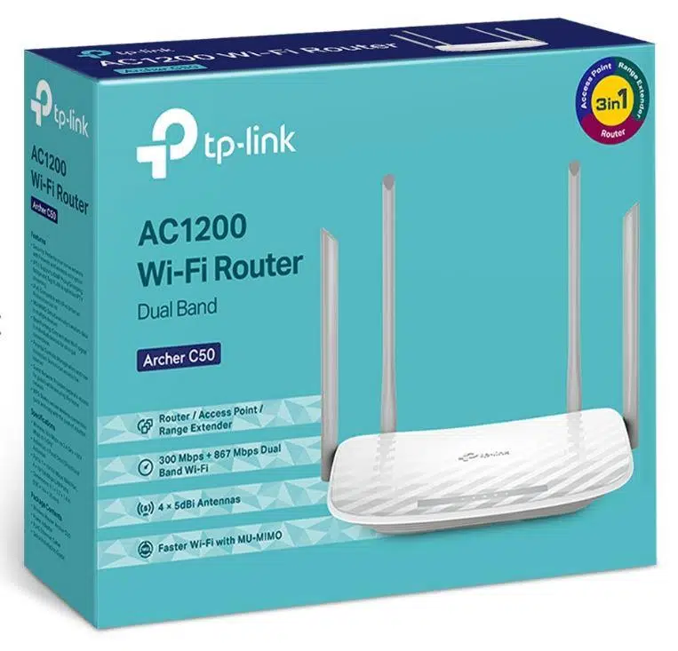 Tp-Lınk Archer C50 Ac1200 4 Port Dual Band Router