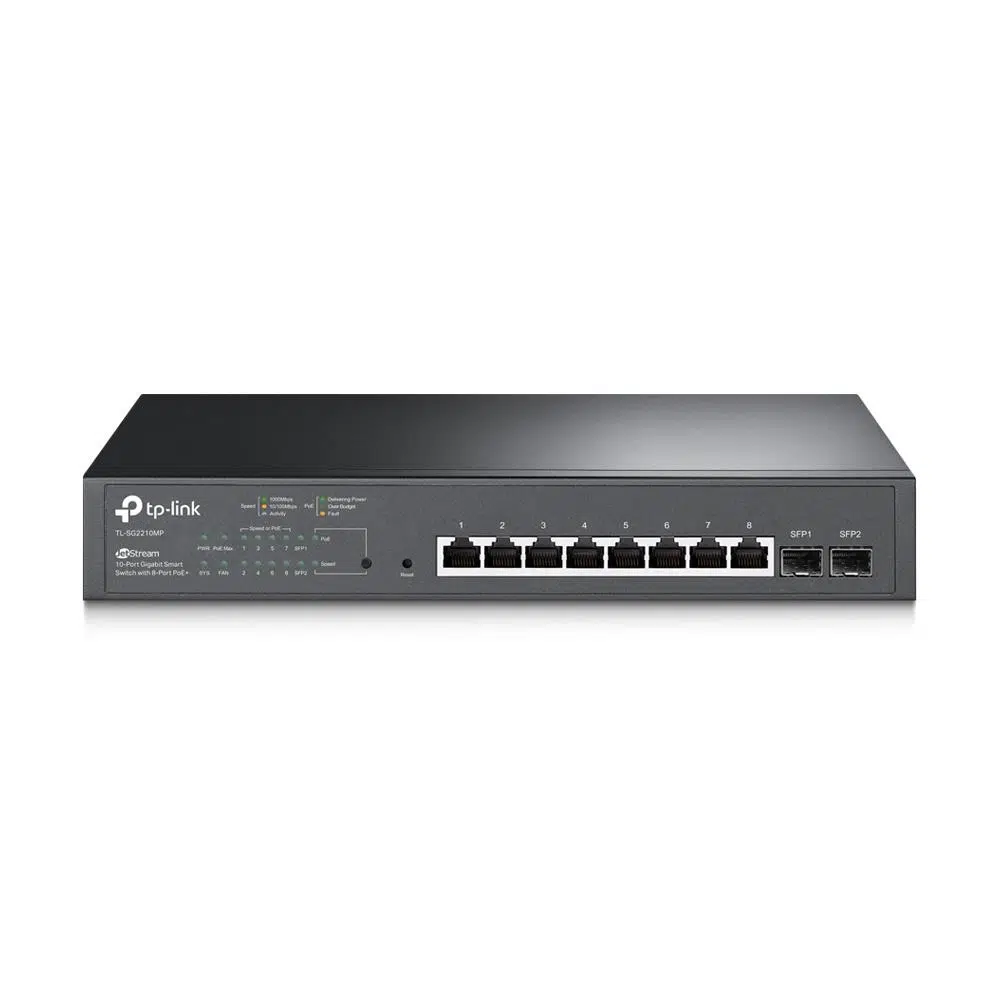 Tp-Lınk Omada Tl-Sg2210Mp 8 Port Gıgabıt+ 2Xgıgabıt Sfp Uplınk Yönetilebilir 150W Poe Rackmount Swıtch