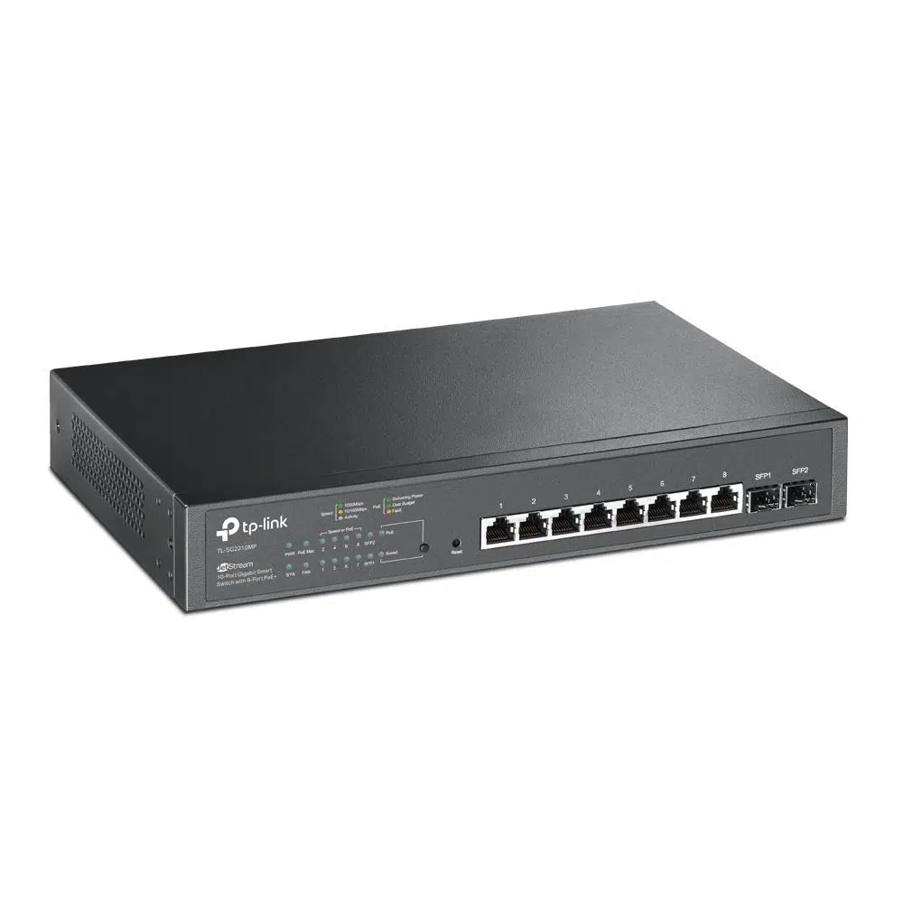 Tp-Lınk Omada Tl-Sg2210Mp 8 Port Gıgabıt+ 2Xgıgabıt Sfp Uplınk Yönetilebilir 150W Poe Rackmount Swıtch