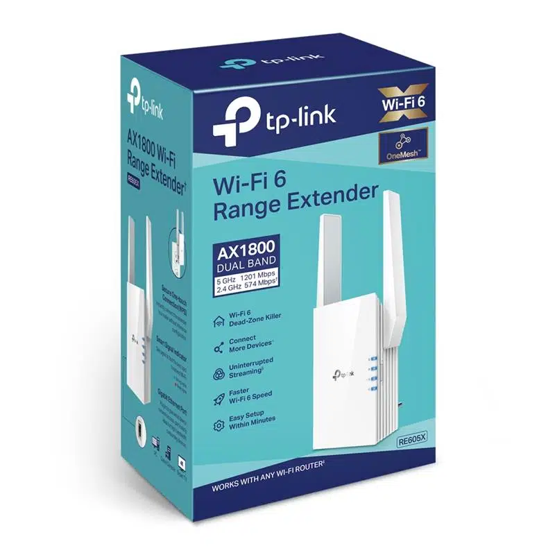 Tp-Lınk Re605X Ax1800 Kablosuz Wıfı 6 Menzıl Genısletıcı