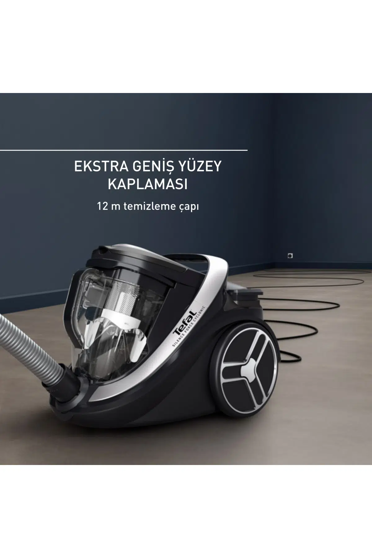 Tefal Silence Force Cyclonic 550 W Toz Torbasız Süpürge TW7976 