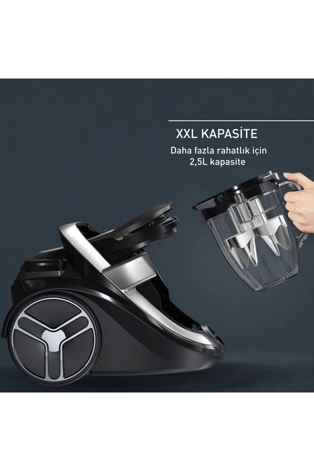 Tefal Silence Force Cyclonic 550 W Toz Torbasız Süpürge TW7976 