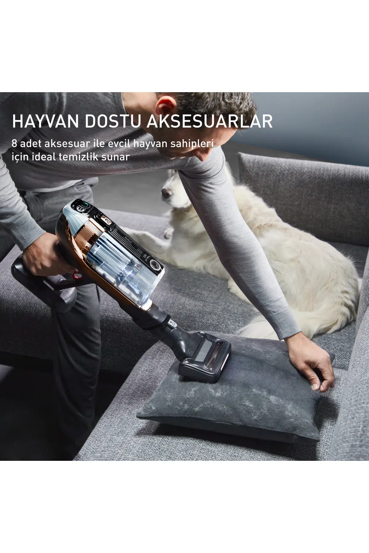 Tefal X-Force Flex 15.60 Animal Şarjlı Dikey Süpürge TY99F1