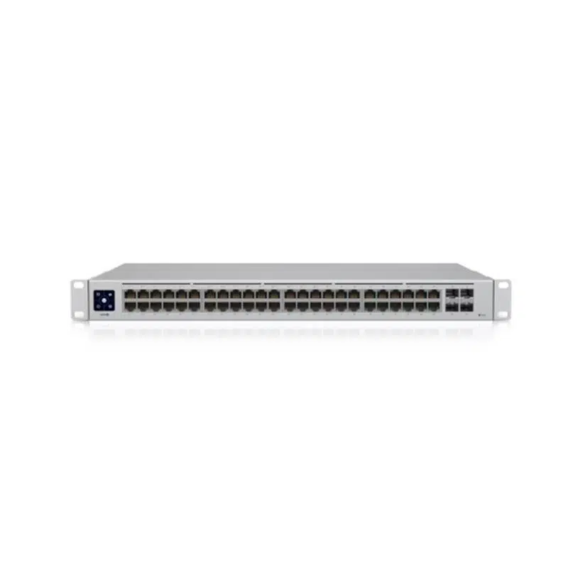 UBIQUITI USW-48-POE 48 PORT GIGABIT + 4X1GB SFP UPLINK 195W POE YÖNETİLEBİLİR RACKMOUNT SWITCH