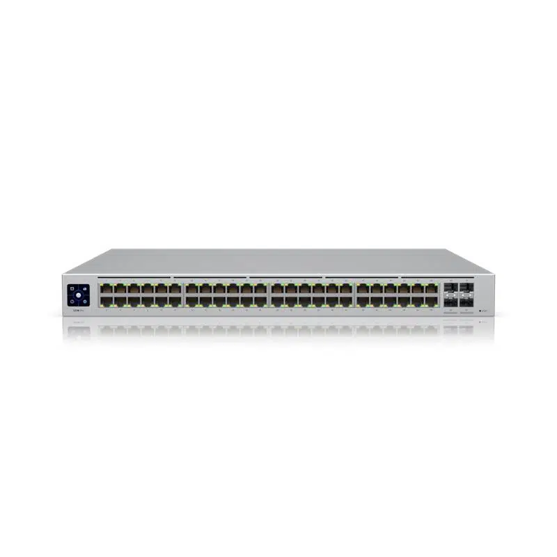 UBIQUITI USW-48-POE 48 PORT GIGABIT + 4X1GB SFP UPLINK L2 195W POE YÖNETİLEBİLİR RACKMOUNT SWITCH