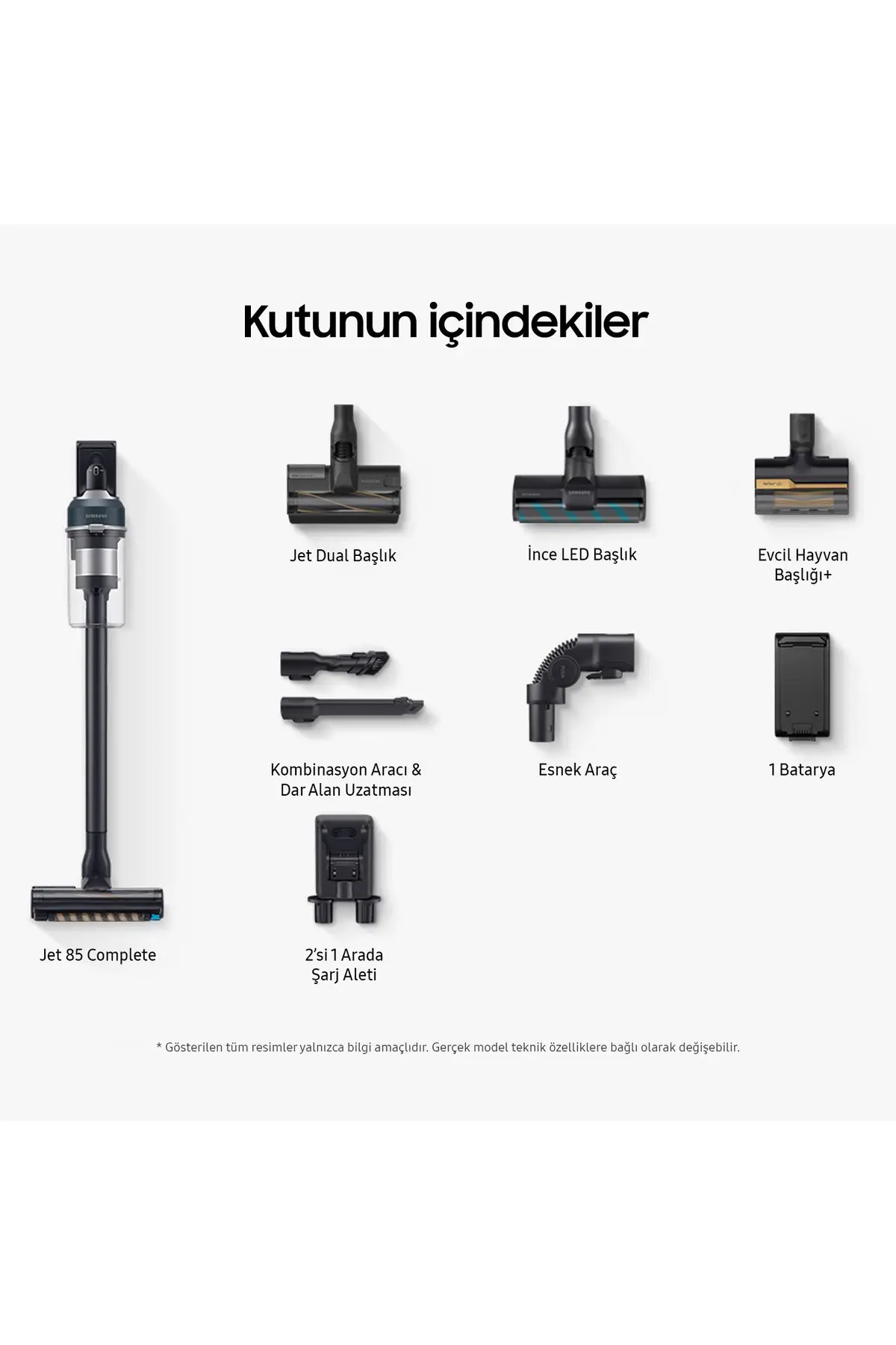 Samsung Jet 85 VS20C8524TB/TR Şarjlı Dikey Süpürge