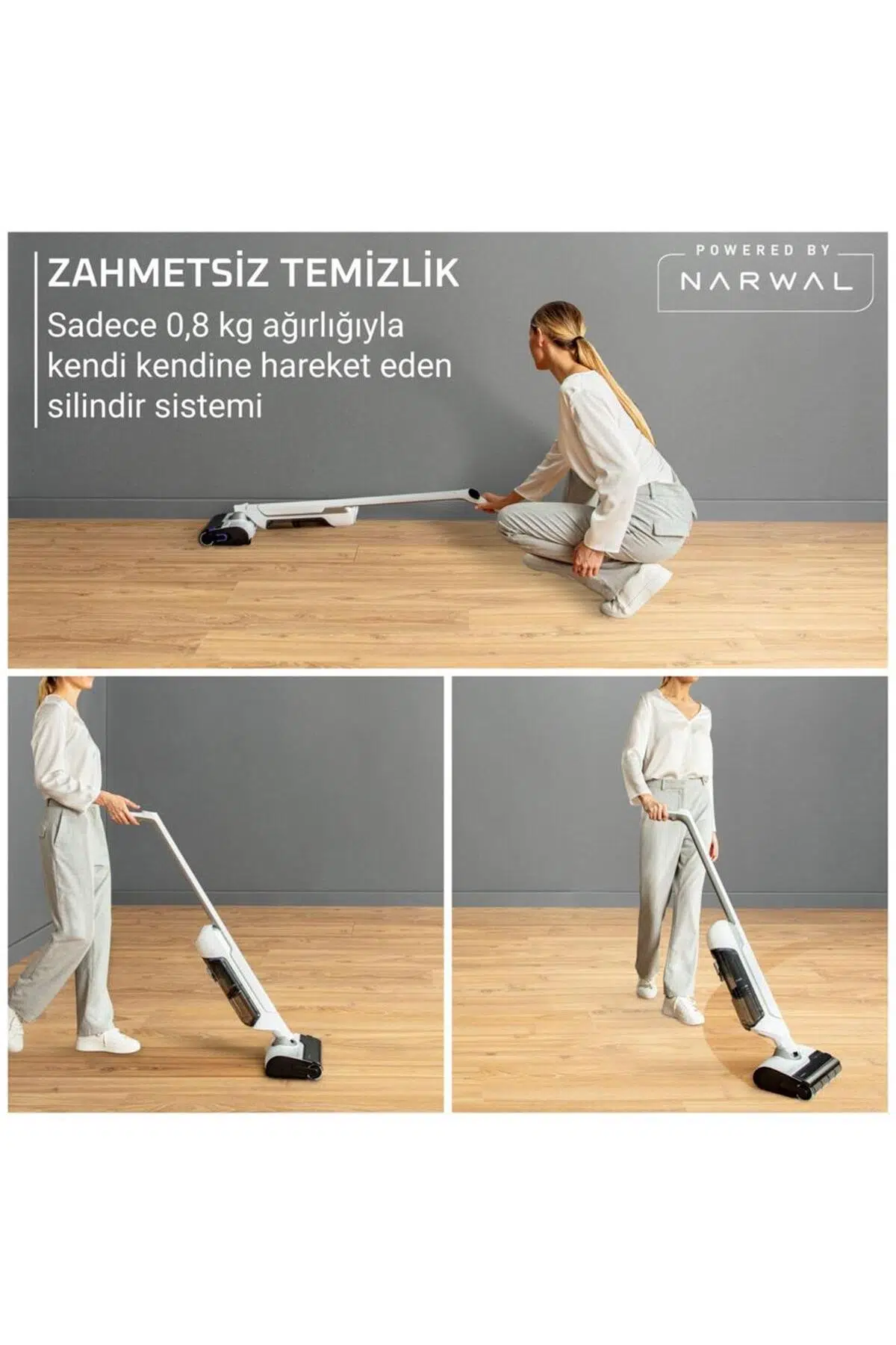 Tefal X-Clean 10 GF7540 Islak Kuru Şarjlı Dikey Süpürge