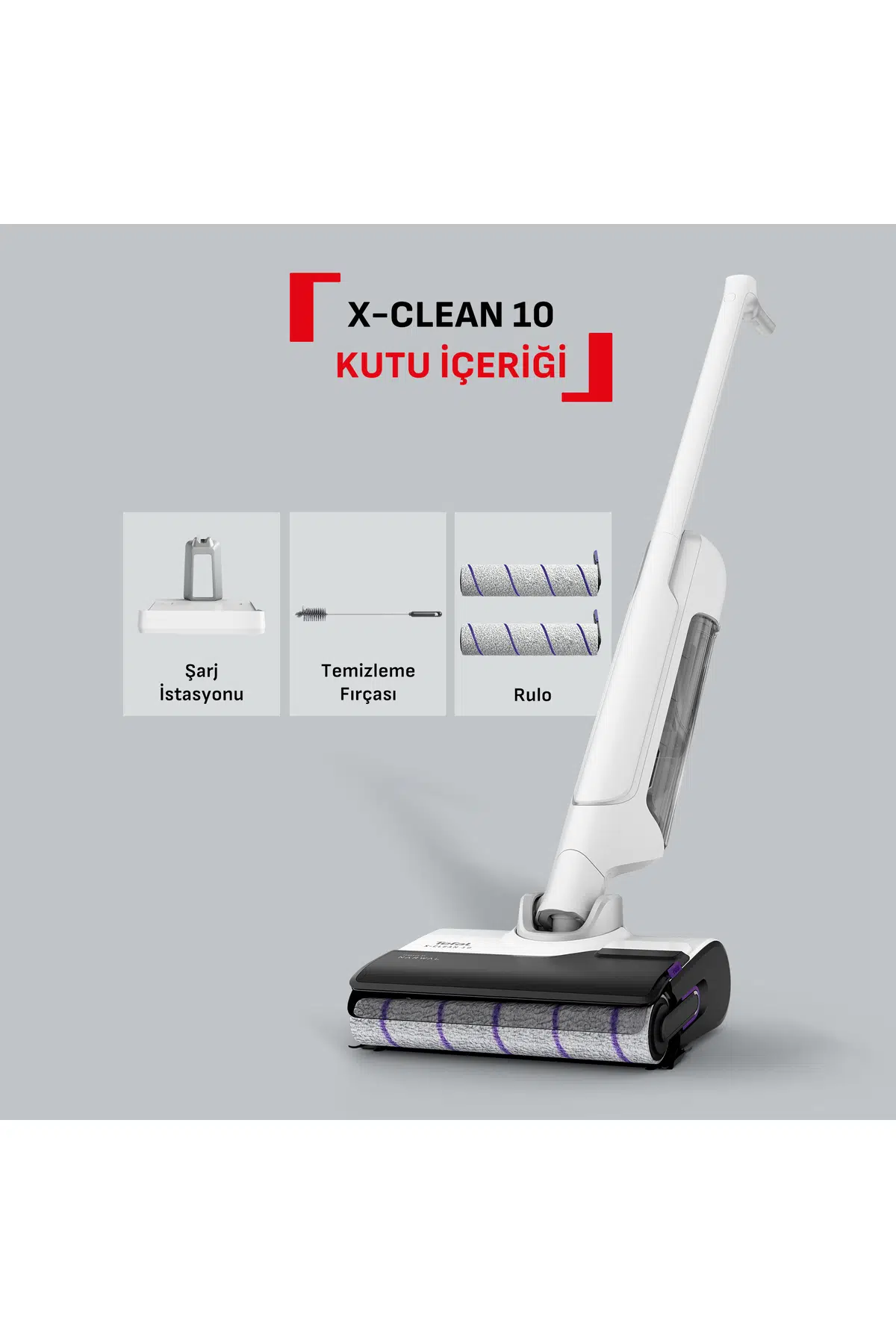 Tefal X-Clean 10 GF7540 Islak Kuru Şarjlı Dikey Süpürge